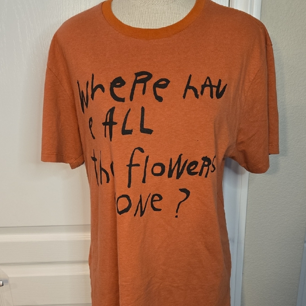 CRTFDFlowers Gone Tee - Terracotta Size L - Picture 1 of 6